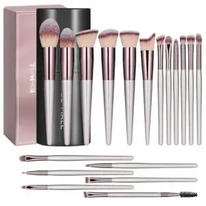 “professional makeup brushes set for foundation contour eyeshadow and blending for smooth flawless makeup look”